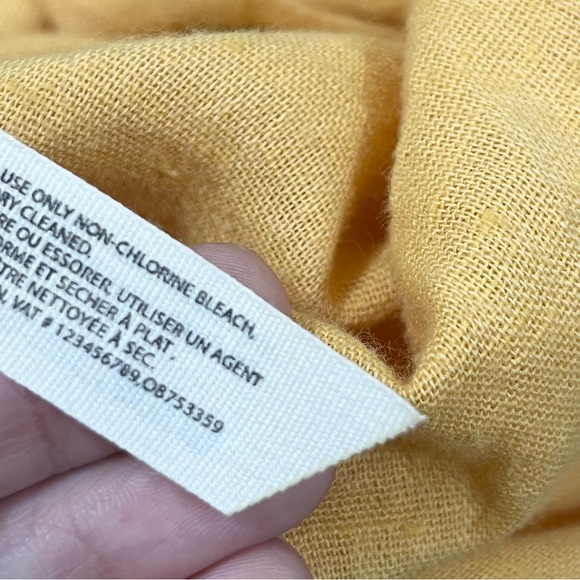 Free People Beyond The Beach Yellow Flare Sleeve V-Neck Wrap Top Size Small NWOT - Picture 10 of 11